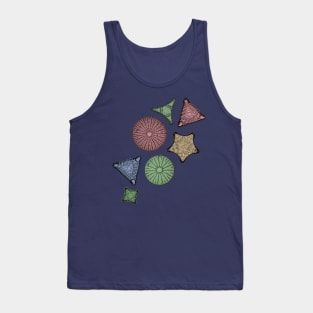 Diatoms - Marine Biology Art Tank Top